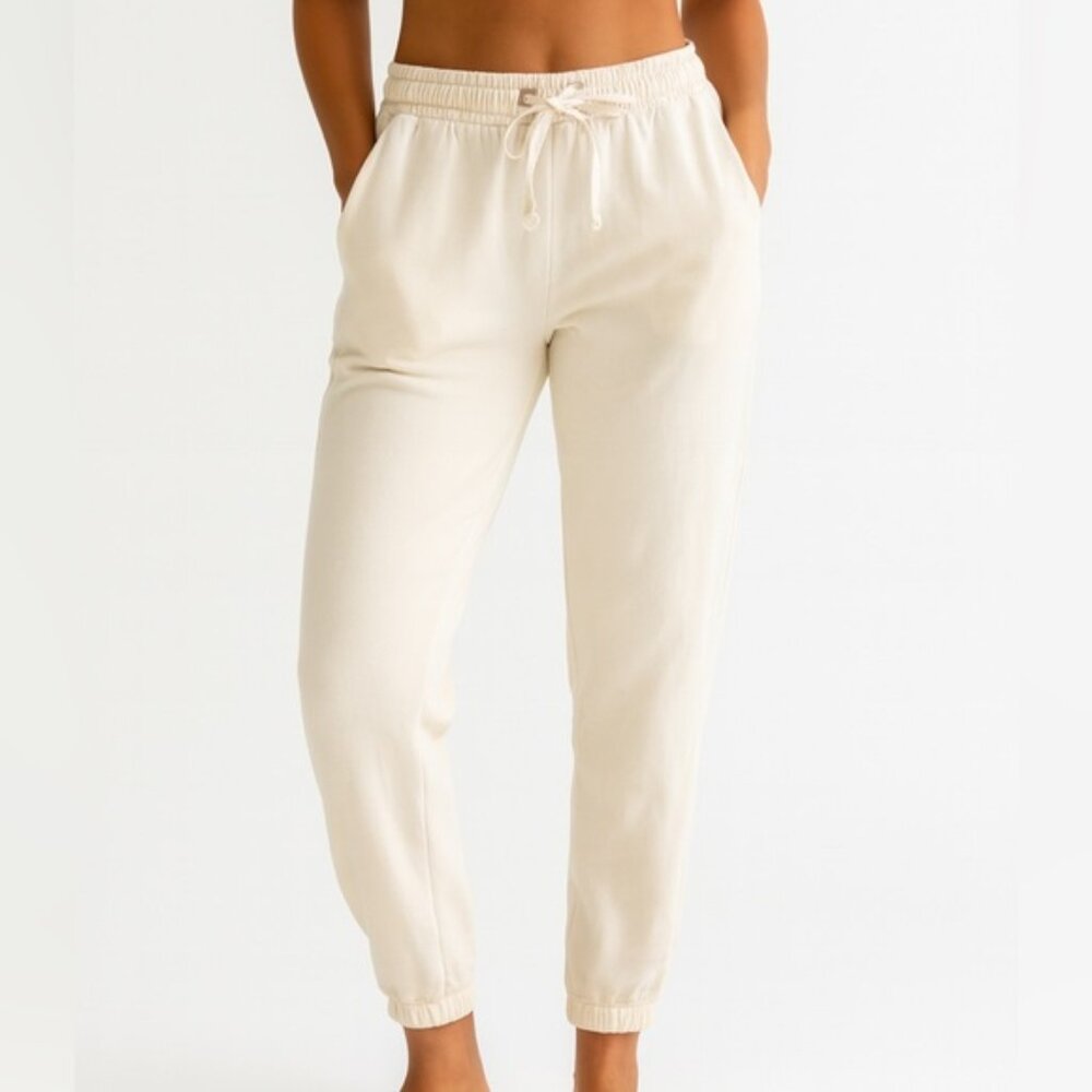 Aeropostale Off-White Fleece Joggers